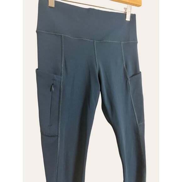 Athleta All In Navy Blue Cropped Side Pocket Athletic Gym Leggings Size Small - Picture 7 of 9
